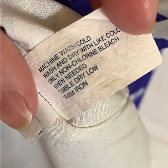 Women’s GAP Blue/White Sheer Dress, Size M - Picture 9 of 9